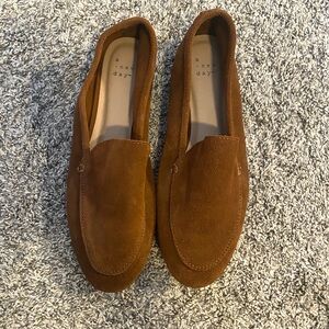 A New Day Brown Loafers Slip-Ons with Suede Material and Comfortable Sole